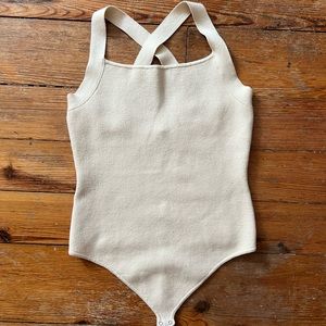 Abercrombie cross back sweater bodysuit
